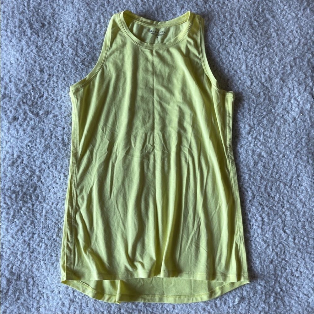 Athleta small yellow tank top